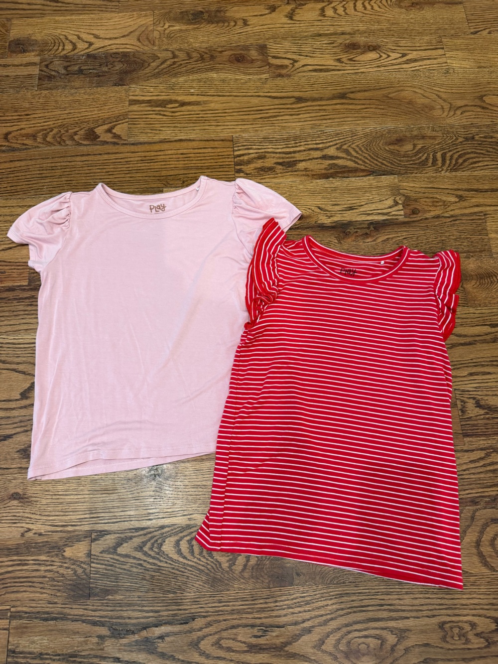 Girls' Short Sleeve Ruffle Tee Duo